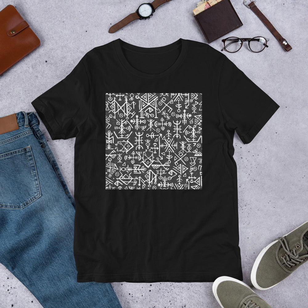 Everyday Elegant Tee - Runic Magic Hand Symbols