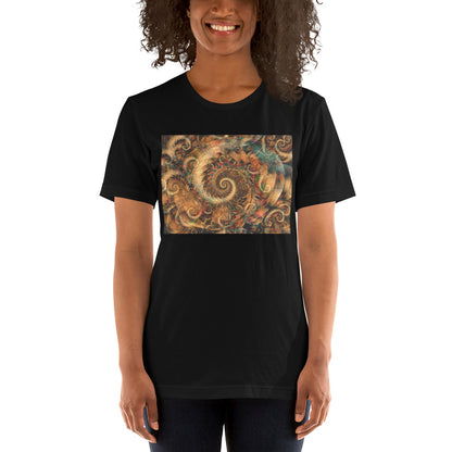 Everyday Elegant Tee - Spiraling Spiral Fractals