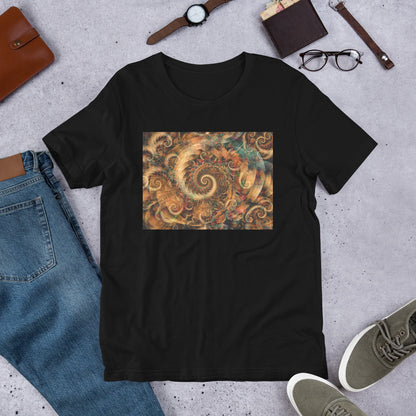 Everyday Elegant Tee - Spiraling Spiral Fractals