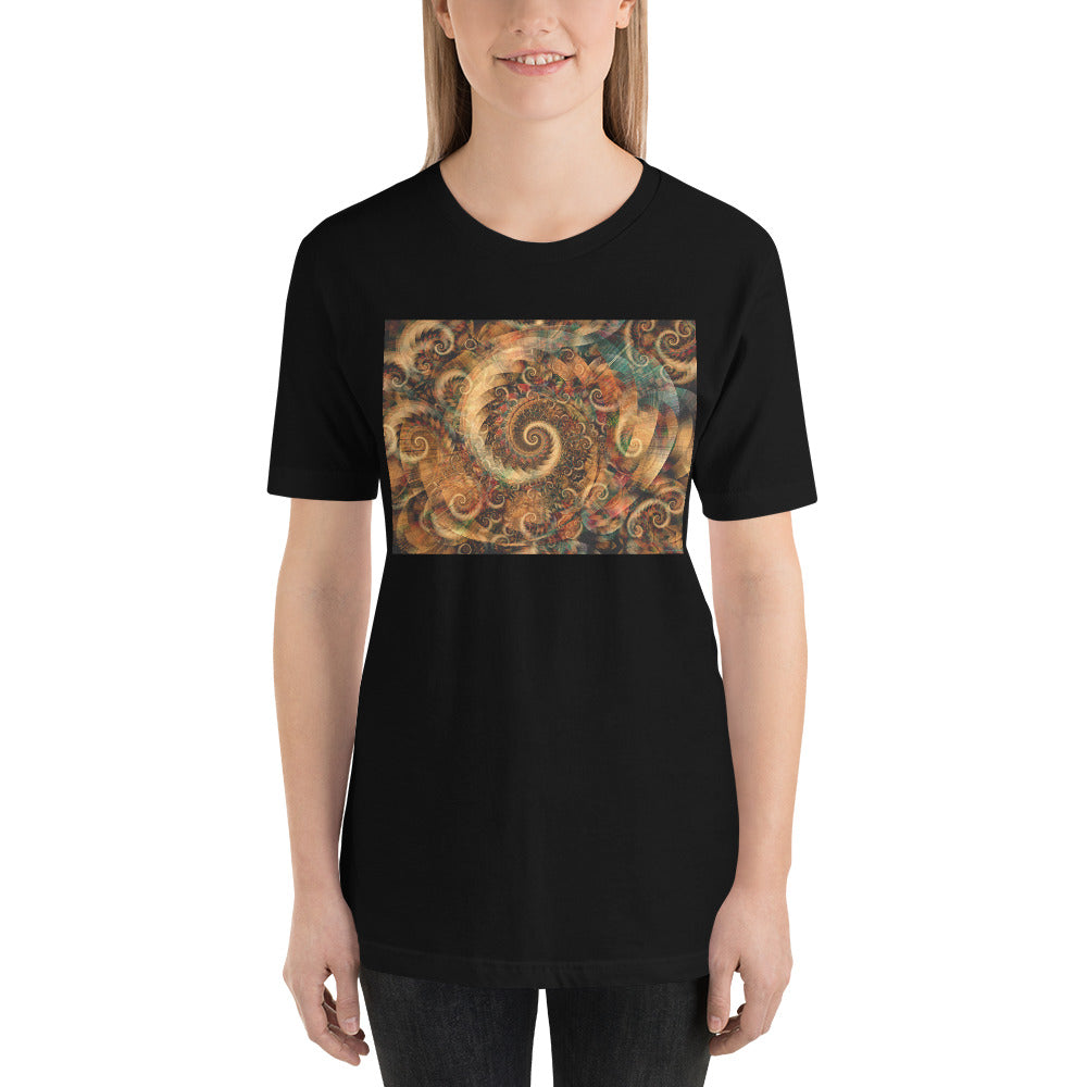 Everyday Elegant Tee - Spiraling Spiral Fractals