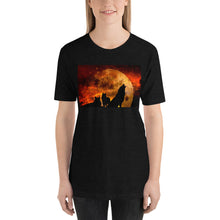 Load image into Gallery viewer, Classic Crew Neck Tee - Howling at the Moon - Ronz-Design-Unique-Apparel
