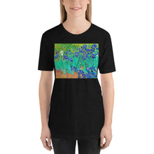 Load image into Gallery viewer, Classic Crew Neck Tee - van Gogh: Irises - Ronz-Design-Unique-Apparel
