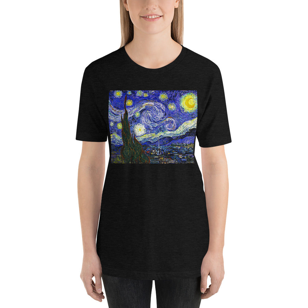 Classic Crew Neck Tee - van Gogh: The Starry Night - Ronz-Design-Unique-Apparel