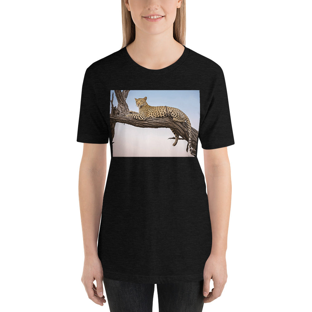 Classic Crew Neck Tee - Leopard Sunset - Ronz-Design-Unique-Apparel