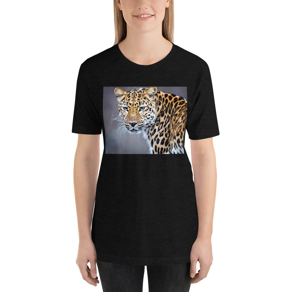 Classic Crew Neck Tee - Blue Eyed Leopard - Ronz-Design-Unique-Apparel