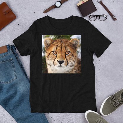 Classic Crew Neck Tee - Cheetah Stare - Ronz-Design-Unique-Apparel