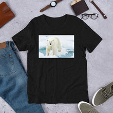 Load image into Gallery viewer, Classic Crew Neck Tee - Polar Bear on Ice - Ronz-Design-Unique-Apparel
