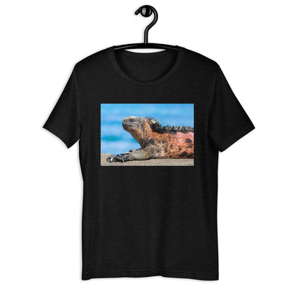Classic Crew Neck Tee - Basking Galapagos Marine Iguana - Ronz-Design-Unique-Apparel