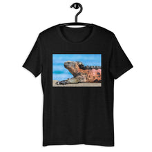 Load image into Gallery viewer, Classic Crew Neck Tee - Basking Galapagos Marine Iguana - Ronz-Design-Unique-Apparel

