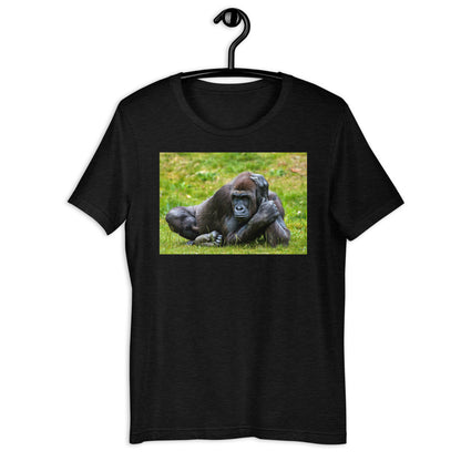Classic Crew Neck Tee - Gorilla in the Grass - Ronz-Design-Unique-Apparel