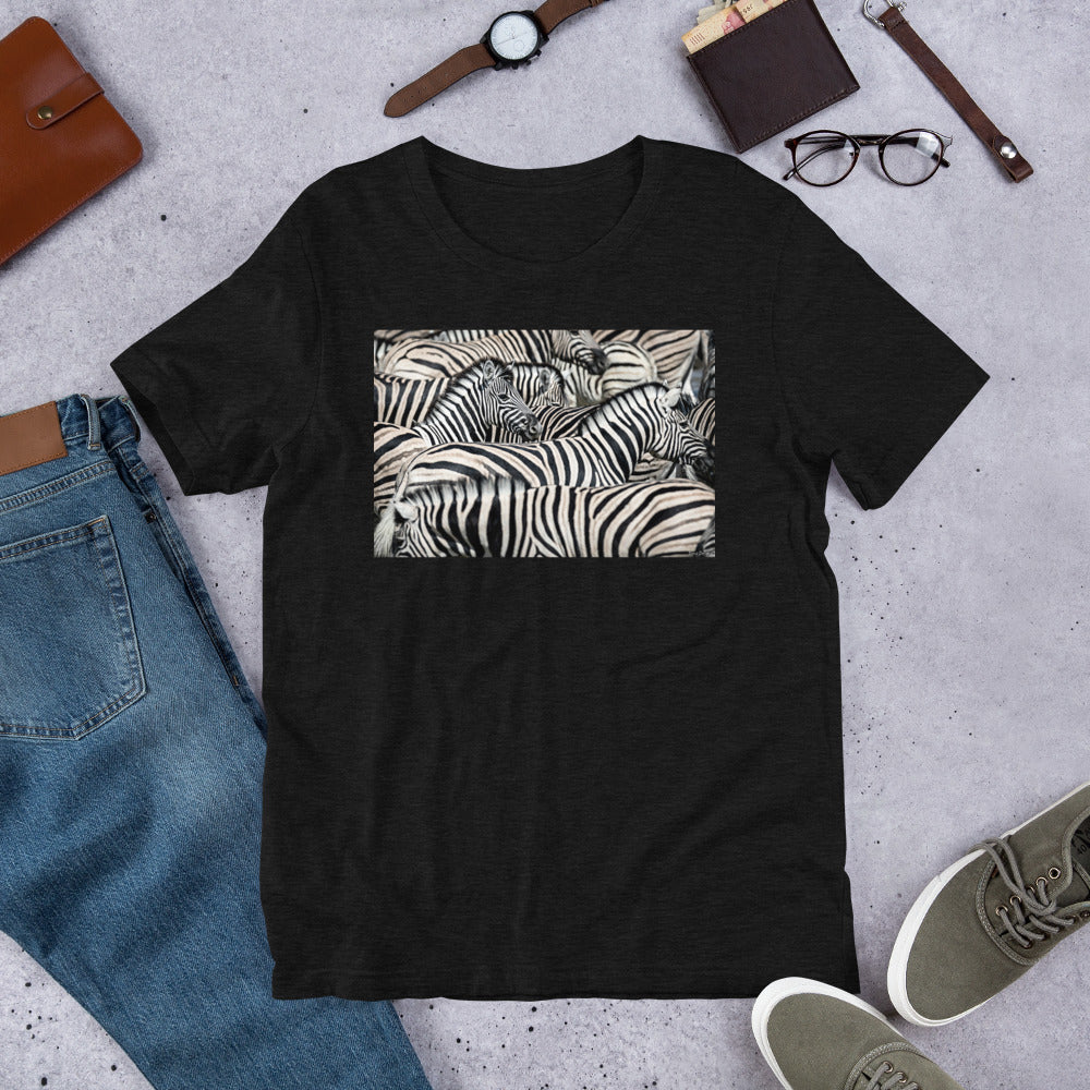 Classic Crew Neck Tee - Sharp Dressed Zebras - Ronz-Design-Unique-Apparel