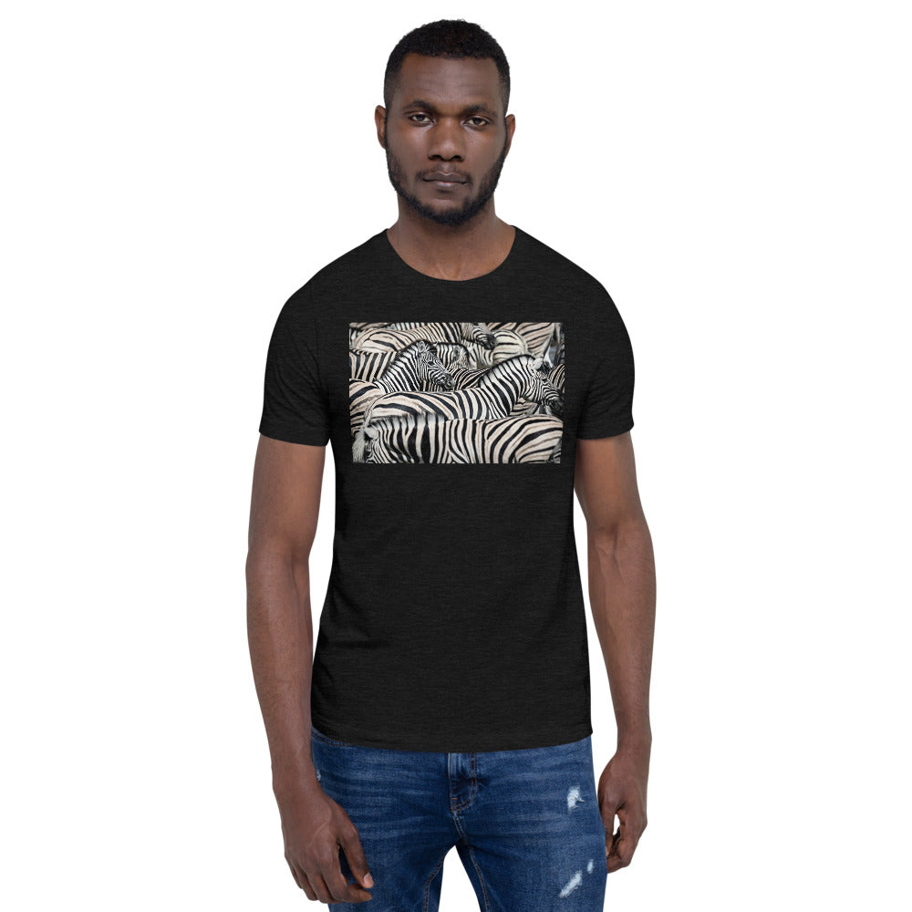 Classic Crew Neck Tee - Sharp Dressed Zebras - Ronz-Design-Unique-Apparel