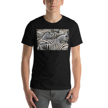 Load image into Gallery viewer, Classic Crew Neck Tee - Sharp Dressed Zebras - Ronz-Design-Unique-Apparel
