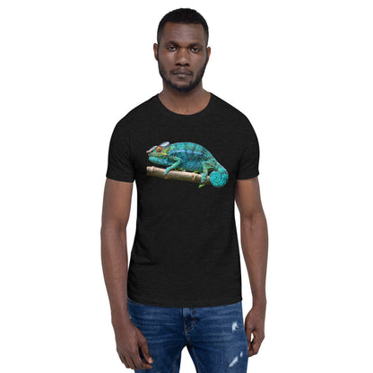 Classic Crew Neck Tee - Turquoise Blue Chameleon - Ronz-Design-Unique-Apparel