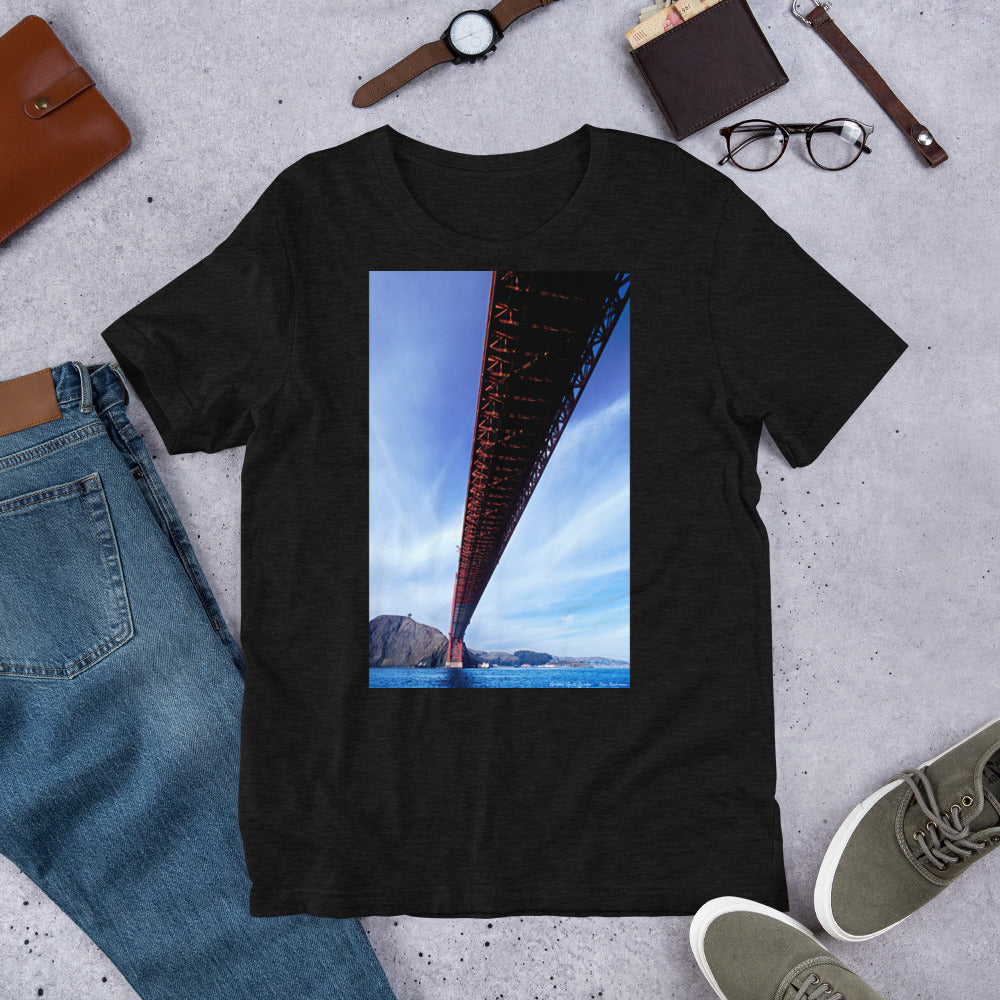 Classic Crew Neck Tee - Golden Gate - Ronz-Design-Unique-Apparel