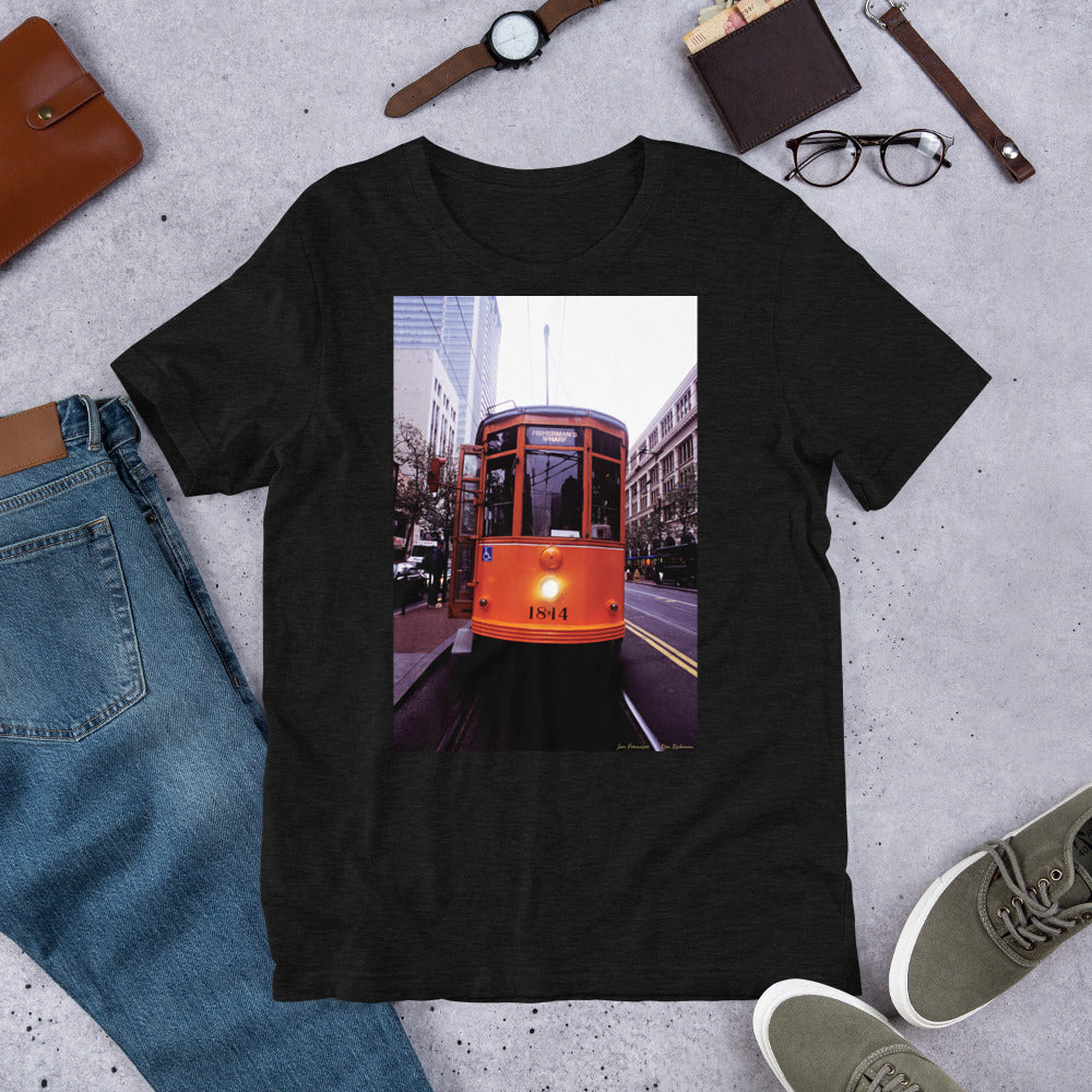 Classic Crew Neck Tee - 1928 Milan Trolley - Ronz-Design-Unique-Apparel