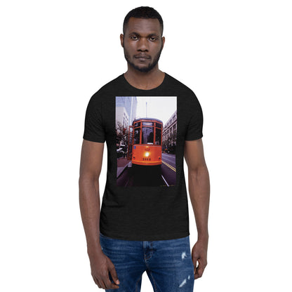 Classic Crew Neck Tee - 1928 Milan Trolley - Ronz-Design-Unique-Apparel