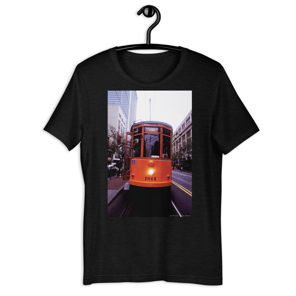 Classic Crew Neck Tee - 1928 Milan Trolley - Ronz-Design-Unique-Apparel
