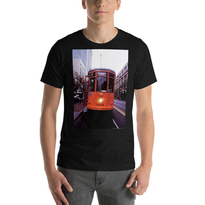 Classic Crew Neck Tee - 1928 Milan Trolley - Ronz-Design-Unique-Apparel