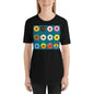 Premium Soft Crew Neck - Donuts on Blue Green Background
