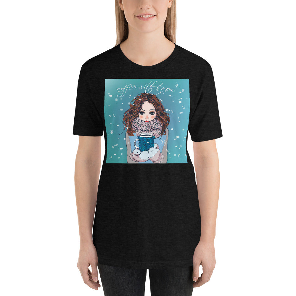 Everyday Elegant Tee - Coffee with Snow