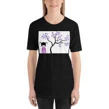 Load image into Gallery viewer, Everyday Elegant Tee - Kokeshi Doll with Purple Flowers
