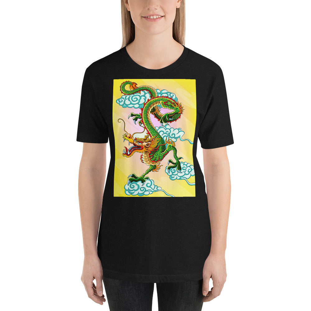 Everyday Elegant Tee - Green Chinese Sky Dragon