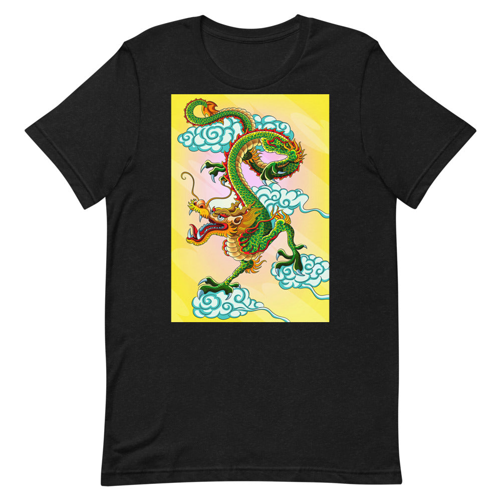 Everyday Elegant Tee - Green Chinese Sky Dragon