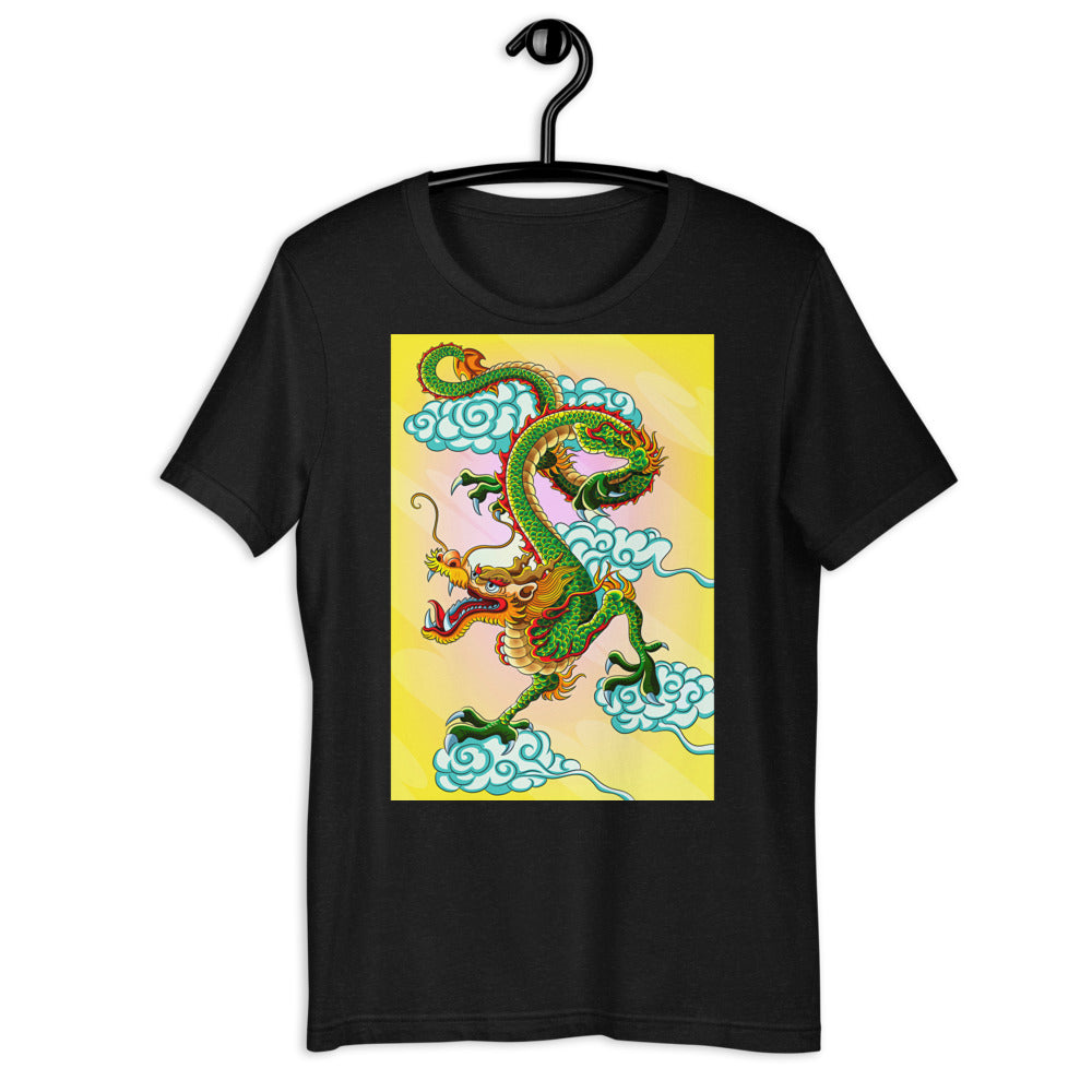 Everyday Elegant Tee - Green Chinese Sky Dragon