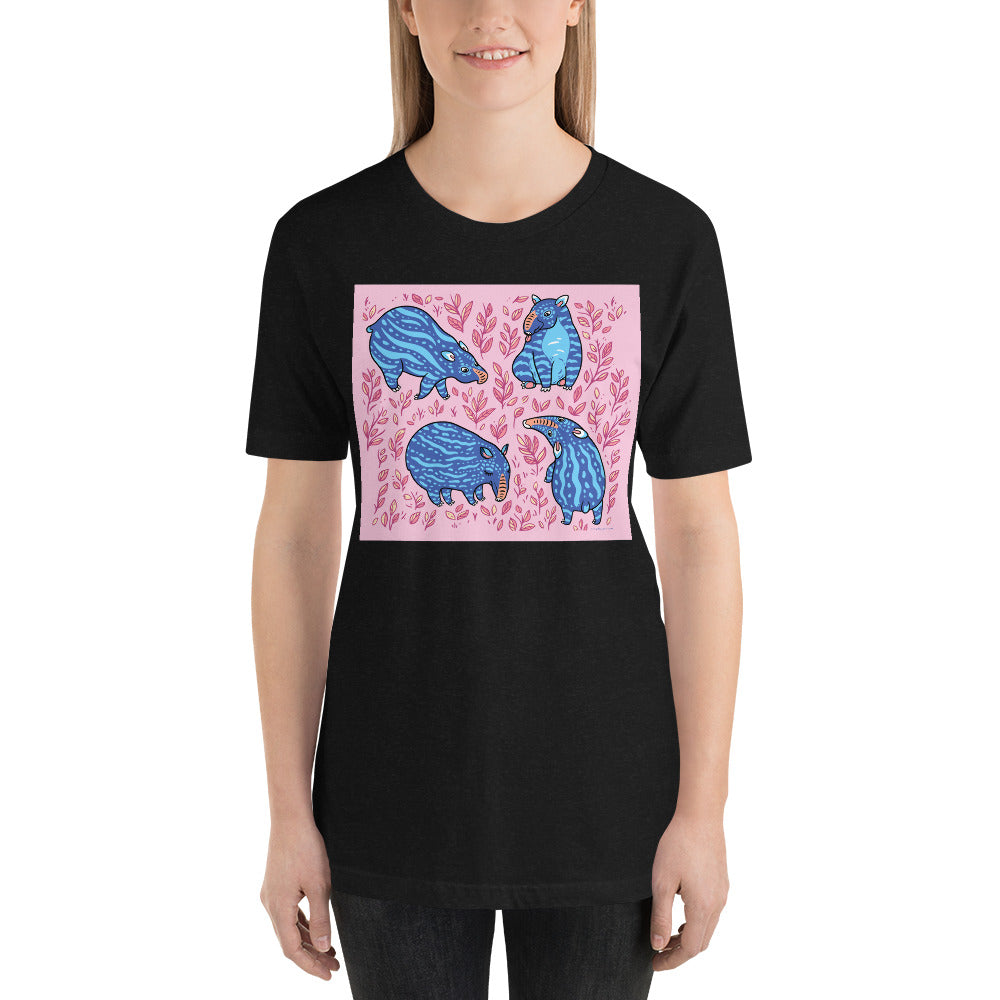 Everyday Elegant Tee - Funny Blue Tapirs