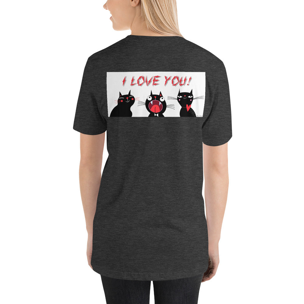 Classic Crew Neck Tee - I Love Love you! - Ronz-Design-Unique-Apparel