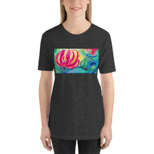 Load image into Gallery viewer, Classic Crew Neck Tee - Pink Flower Watercolor #2 - Ronz-Design-Unique-Apparel
