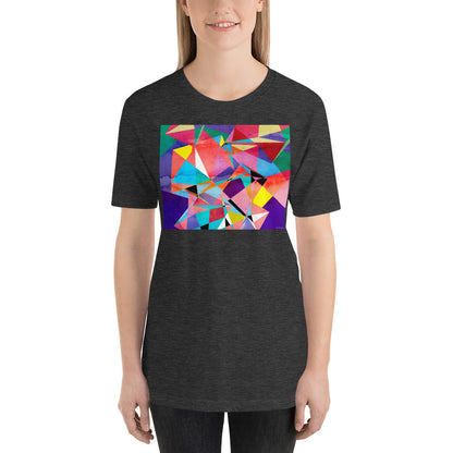 Classic Crew Neck Tee - Abstract Angles - Ronz-Design-Unique-Apparel