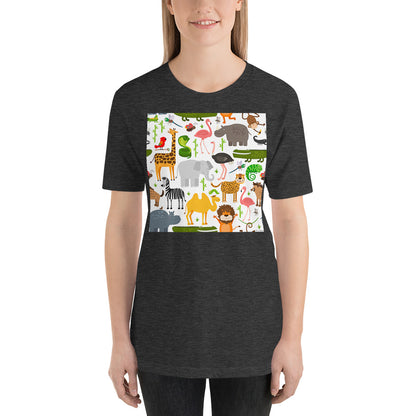 Classic Crew Neck Tee - Life is a Zoo - Ronz-Design-Unique-Apparel