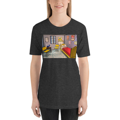 Classic Crew Neck Tee - van Gogh's Bedroom: Illustration - Ronz-Design-Unique-Apparel