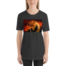 Load image into Gallery viewer, Classic Crew Neck Tee - Howling at the Moon - Ronz-Design-Unique-Apparel

