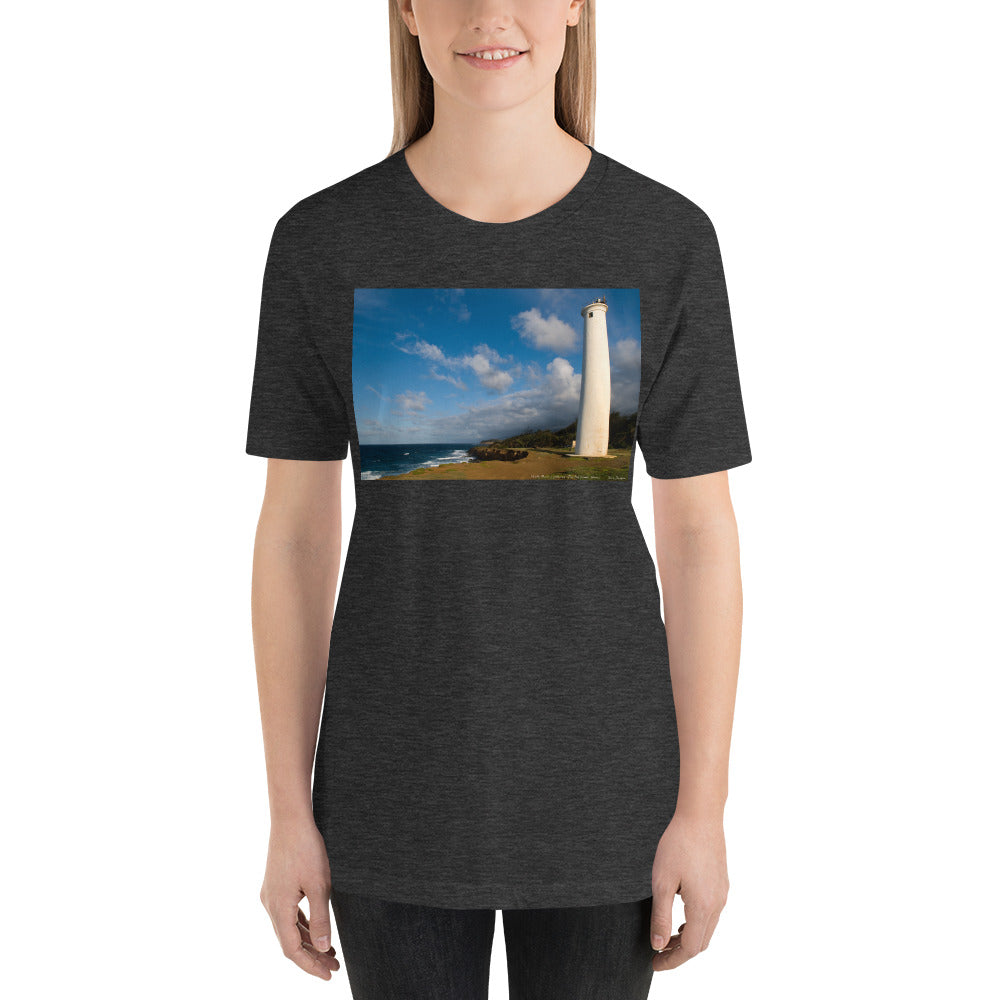 Classic Crew Neck Tee - North Point Lighthouse, The Big Island, Hawaii - Ronz-Design-Unique-Apparel