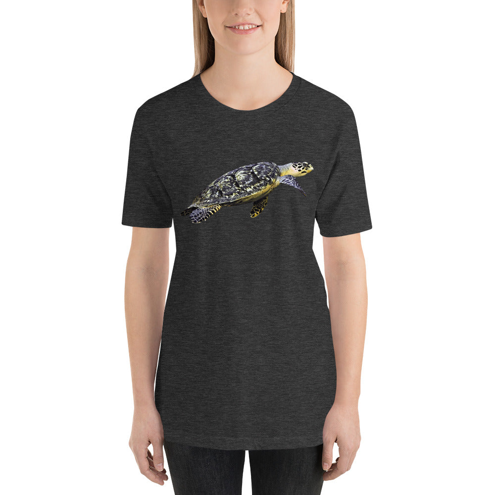 Classic Crew Neck Tee - Flatback Sea Turtle - Ronz-Design-Unique-Apparel