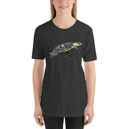 Classic Crew Neck Tee - Flatback Sea Turtle - Ronz-Design-Unique-Apparel