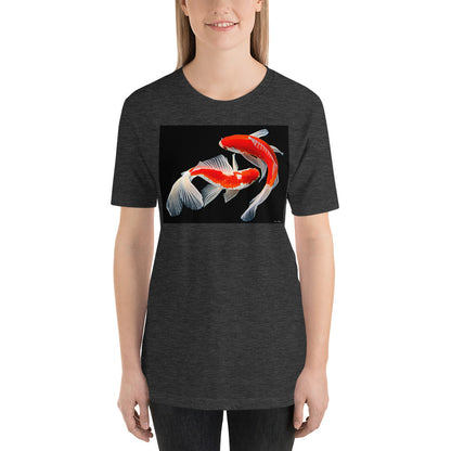 Classic Crew Neck Tee - Two Koi - Ronz-Design-Unique-Apparel