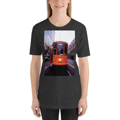 Classic Crew Neck Tee - Milan Trolly, San Francisco - Ronz-Design-Unique-Apparel