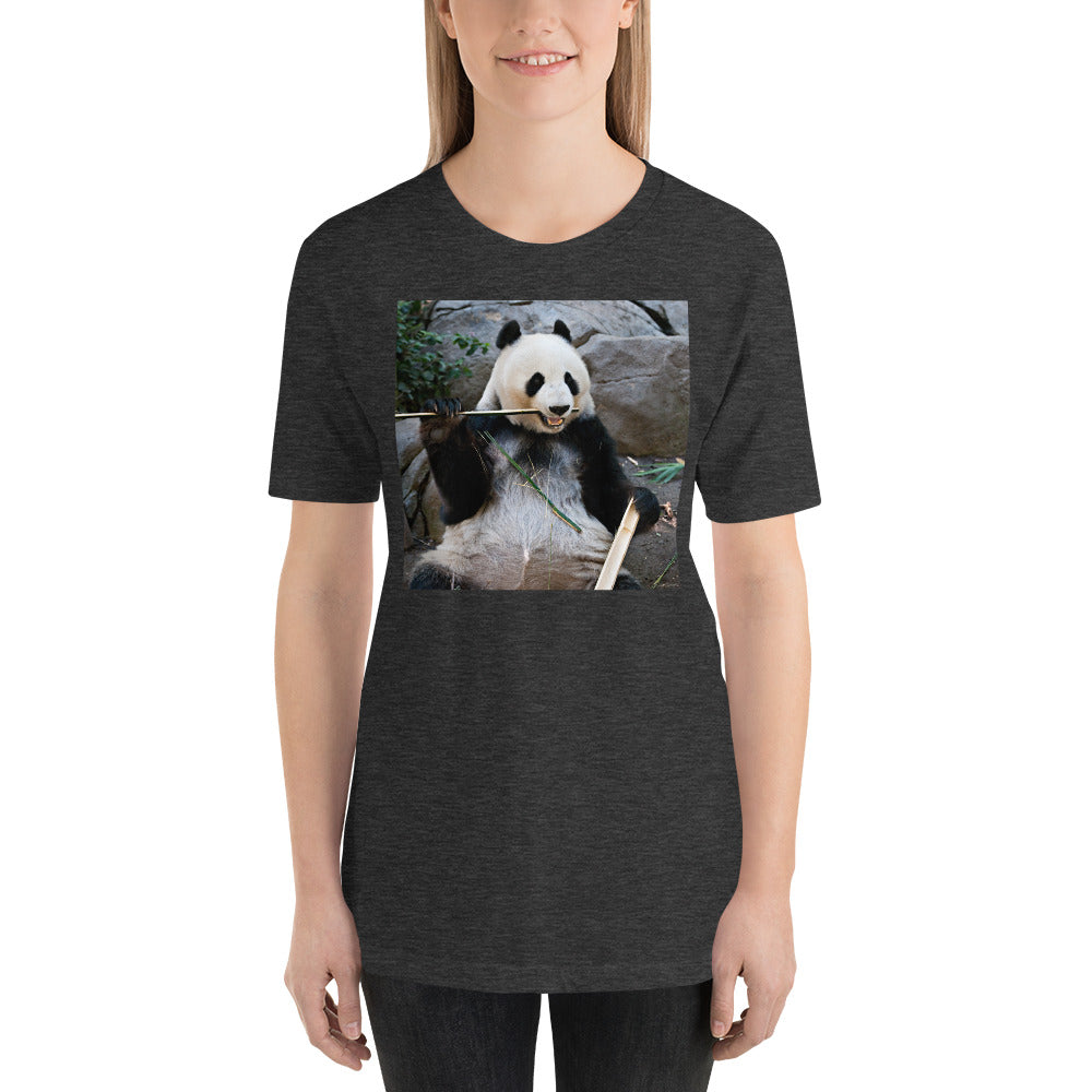 Classic Crew Neck Tee - Happy Panda #3 - Ronz-Design-Unique-Apparel
