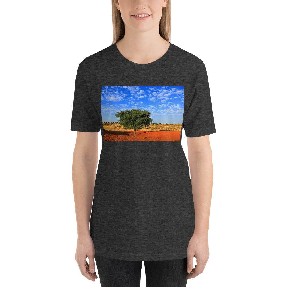 Classic Crew Neck Tee - A Tree in Africa - Ronz-Design-Unique-Apparel