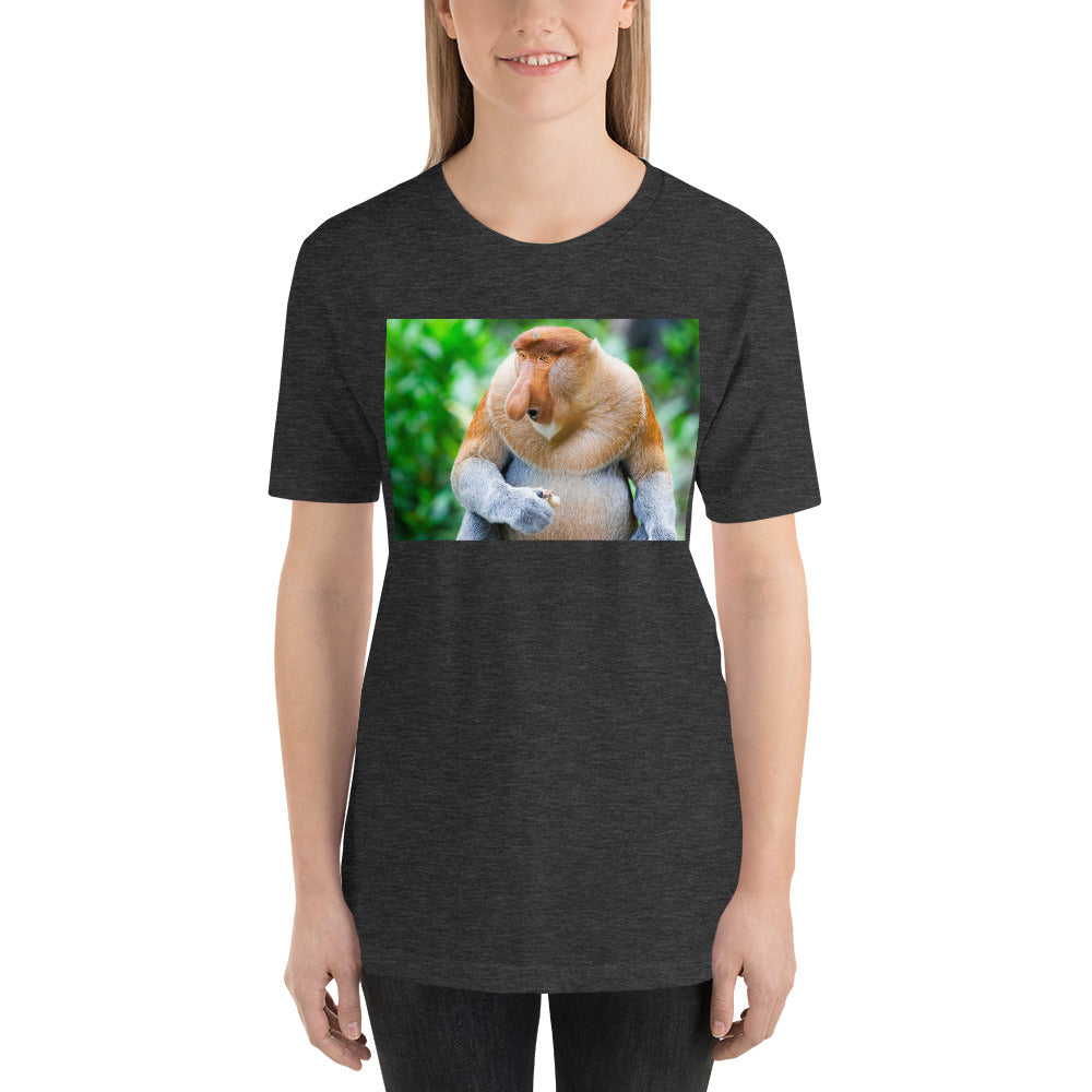 Classic Crew Neck Tee - Proboscis Monkey - Ronz-Design-Unique-Apparel