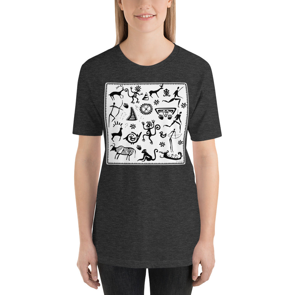 Classic Crew Neck Tee - Petroglyphs - Ronz-Design-Unique-Apparel