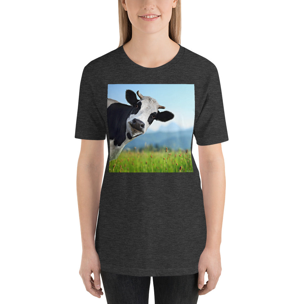 Classic Crew Neck Tee - Cow - Ronz-Design-Unique-Apparel