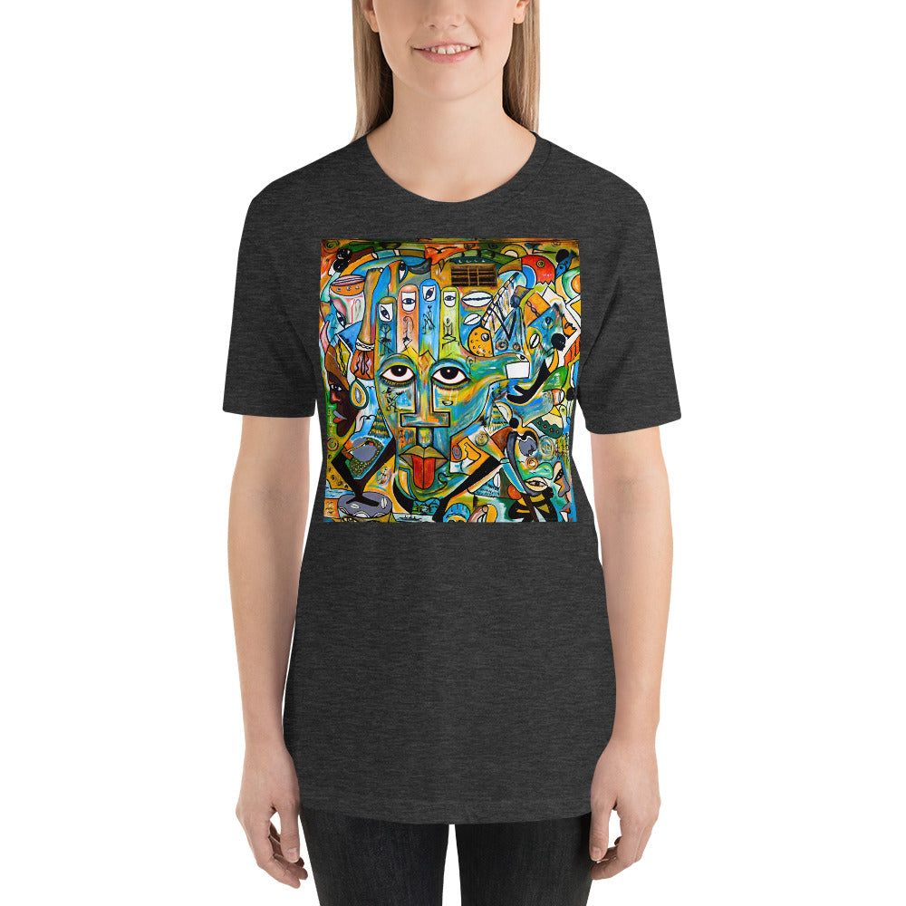 Classic Crew Neck Tee - Grunge Art - Ronz-Design-Unique-Apparel