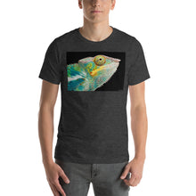 Load image into Gallery viewer, Classic Crew Neck Tee - Panther Chameleon CloseUp - Ronz-Design-Unique-Apparel
