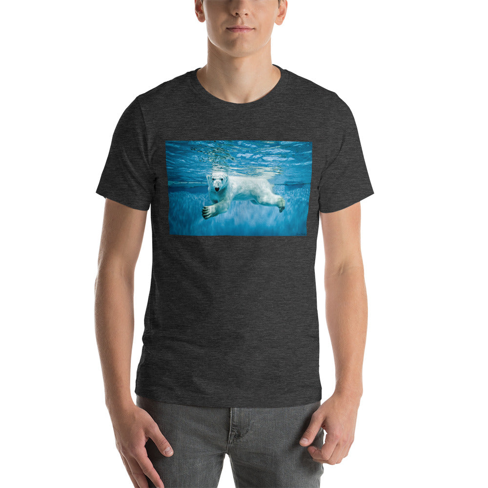 Classic Crew Neck Tee - Polar Bear Paddle - Ronz-Design-Unique-Apparel