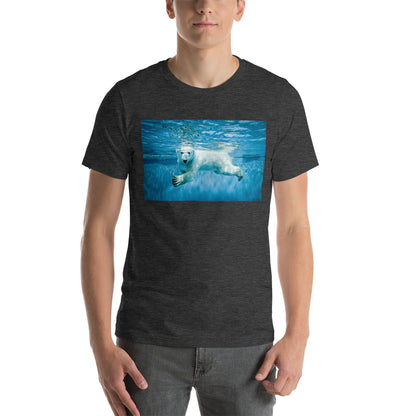 Classic Crew Neck Tee - Polar Bear Paddle - Ronz-Design-Unique-Apparel